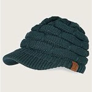 C.C Knit Beanie with Visor